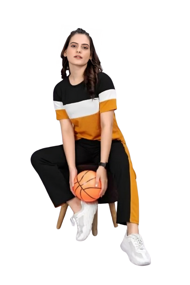 Stylish Yellow Printed Tracksuit