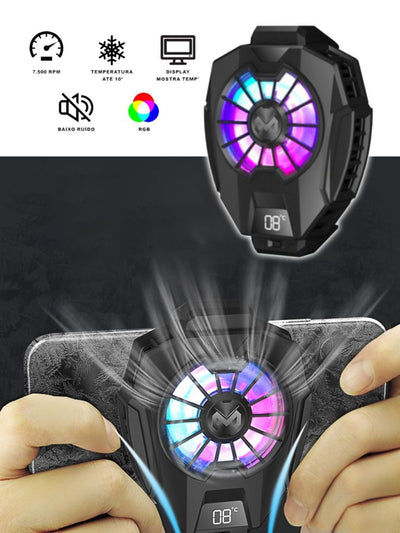 Phone Cooler Radiator Dual Fans