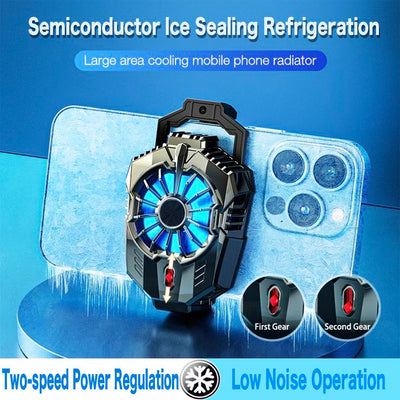 Phone Cooler Radiator Dual Fans